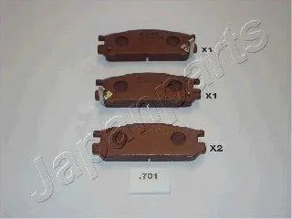 JAPANPARTS PP701AF Колодки торм.задние Subaru Legacy