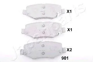 JAPANPARTS PP901AF Колодки торм. WRANGLER III