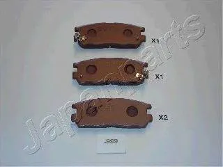 JAPANPARTS PP999AF Колодки торм.задние Isuzu Trooper UBS55 2 8TD3 1 92->