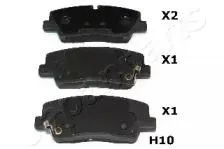 JAPANPARTS PPH10AF Колодки торм.задние