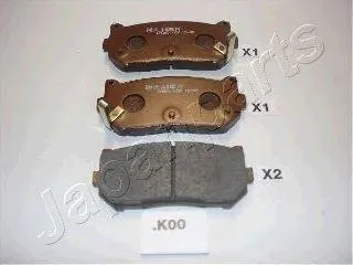 JAPANPARTS PPK00AF Колодки торм. Kia SHUMA Carens CLARUS 96- задн.