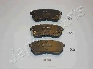 JAPANPARTS PPK04AF Колодки торм.