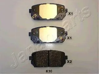 JAPANPARTS PPK10AF Колодки торм.диск.
