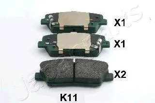 JAPANPARTS PPK11AF Колодки торм.задние