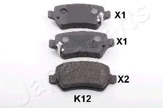 JAPANPARTS PPK12AF Колодки торм. Kia Venga (10-)