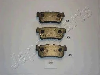 JAPANPARTS PPS01AF Колодки торм.задние SsangYong Rexton 01>