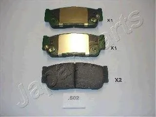 JAPANPARTS PPS02AF Колодки торм.диск.