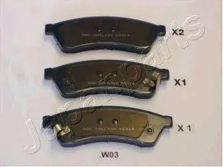 JAPANPARTS PPW03AF Колодки торм.диск.