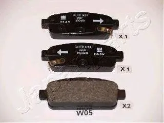 JAPANPARTS PPW05AF Колодки торм диск задн Opel Astra J Chevrolet Cruze