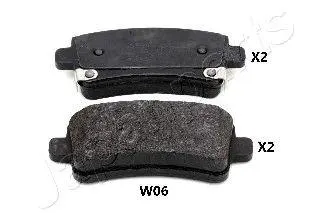 JAPANPARTS PPW06AF Колодки торм. зад