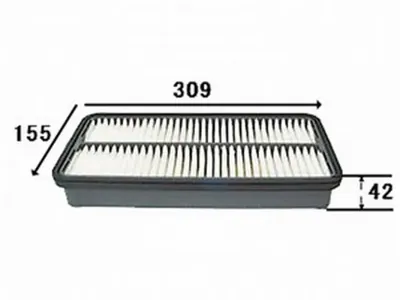 JS ASAKASHI A161J Воздушный фильтр Toyota Corolla Carina 1.8D2.0D83>