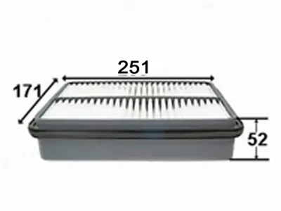 JS ASAKASHI A171J Воздушный фильтр Toyota 4 Runner , Previa 2.4-2.7L 95-00