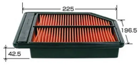 JS ASAKASHI A886J Воздушный фильтр Honda Civic 1.4-1.8L 2006=>