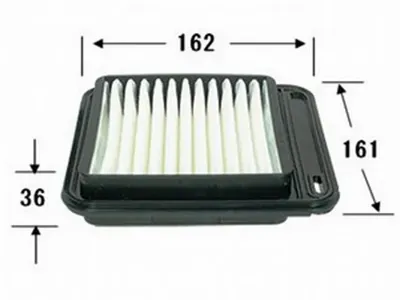 JS ASAKASHI A970J Воздушный фильтр Mazda Az Wagon K6AK6A-T MJ21S 03-07, SZ Cervo F6A-T HG21S 06-, MR Wagon K6
