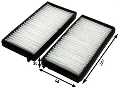 JS ASAKASHI AC9316SET Фильтр салона комплект