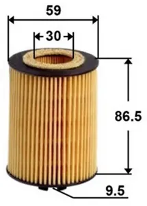 JS ASAKASHI OE0038 Фильтр масляный Opel Astra G, Corsa C,B 1.0,1.2,1.4L 98=>