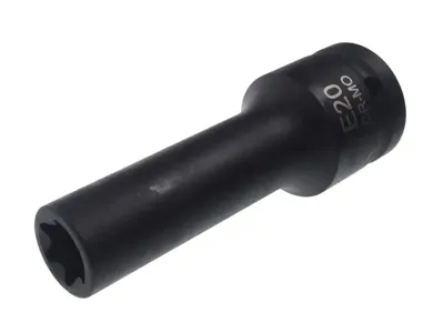 JTC JTC641220 Головка торцевая глубокая ударная 6-гранная TORX 34 х E20, длина 110мм JTC