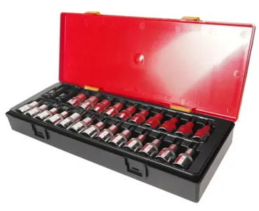 JTC JTCK4251 Набор бит-головок 1/2 HEX H4-H14, TORX T20-T60,SPLINE M5-M12 25 предметов JTC