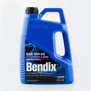 JURID 181019B Масло моторное 4л. полусинтетика BENDIX POWER LINE SAE 10W40 API SLCF ACEA A3B4 Mercedes 229.1 VW 501.0