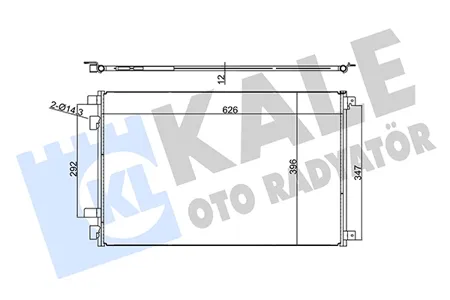 KALE 129600 Конденсер Renault Megane II Scenic II 02-