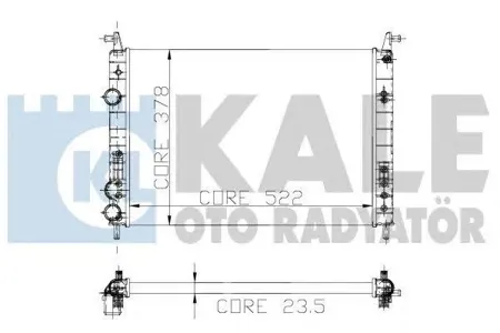 KALE 142800 Радиатор albea