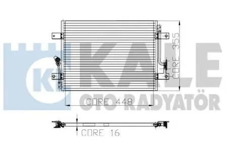 KALE 153000 Конденсер Fiat ALBEA 02- 1.2I 8V16V