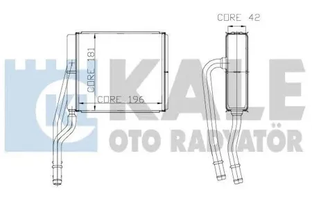 KALE 177400 Радиатор отопителя Ford Focus Transit Connect Tourneo Connect heater