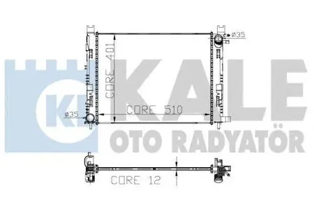 KALE 305900 Радиатор двигателя MT Lada Vesta , X-ray