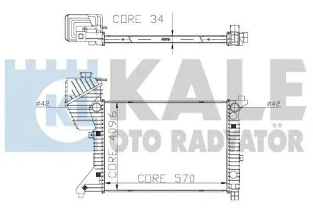 KALE 319900 Радиатор двигателя