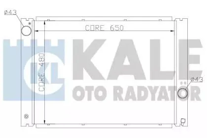 KALE 341905 Радиатор двигателя BMW 5 (E60E61) 03- G AT СО