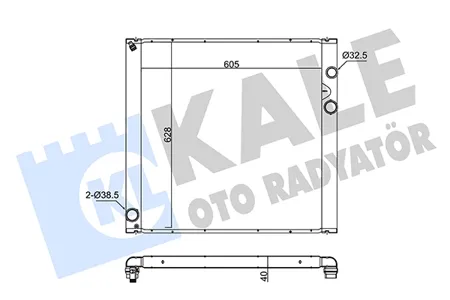 KALE 342320 Радиатор двигателя Land Rover Range Rover III 02- 4.2I4.4I