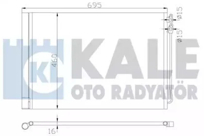 KALE 342415 Радиатор кондиционера
