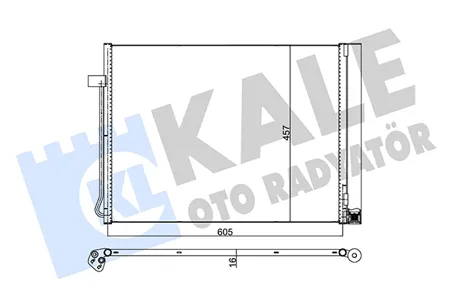KALE 342495 Радиатор кондиционера BMW X5 E70X6 E71 06-