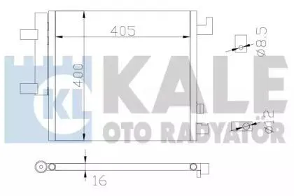 KALE 342515 Радиатор кондиционера