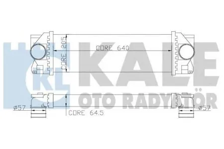 KALE 342800 Интеркулер Mercedes VW Sprinter Crafter 06- паяный
