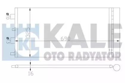 KALE 342840 Радиатор кондиционера
