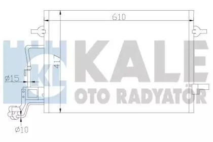 KALE 342920 Конденсер VW Skoda Passat B5 Superb 00-