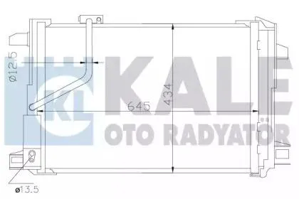 KALE 343030 Конденсер Mercedes C (W204)E (W212) 07-