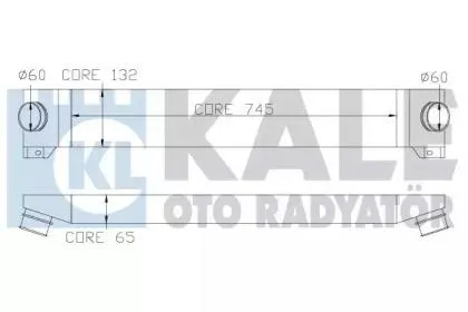 KALE 343210 Радиатор интеркулера Fiat Ducato (06-), Citroen Jumper (06-), Peugeot b