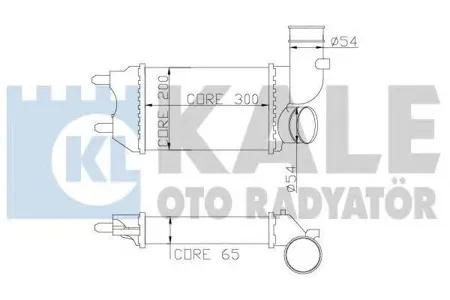 KALE 343500 Радиатор интеркулера