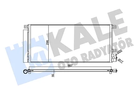 KALE 345280 Конденсатор Opel Mokka (13-) 1.4t