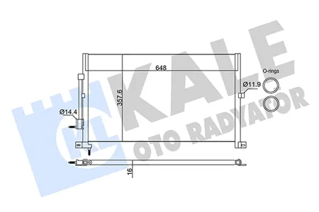 KALE 345375 Радиатор кондиционера