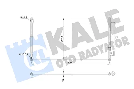 KALE 345405 Радиатор кондиционера