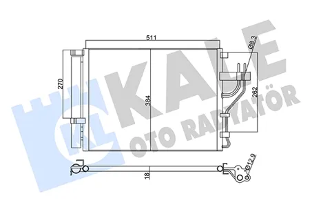 KALE 345425 Конденсатор, кондиционер