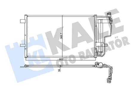 KALE 345490 Конденсатор, кондиционер