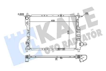 KALE 345890 Радиатор двигателя