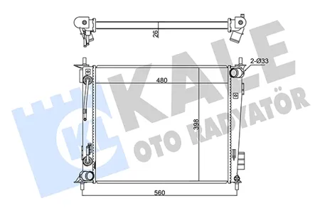 KALE 346130 Радиатор двигателя