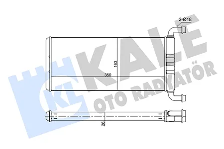 KALE 346620 Радиатор печки