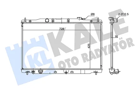 KALE 347735 Радиатор Honda CR-V 2.0 (R20), 2.4 (K24Z9) 12->
