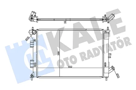 KALE 347785 Радиатор hy Elantra i30 Kia Ceed